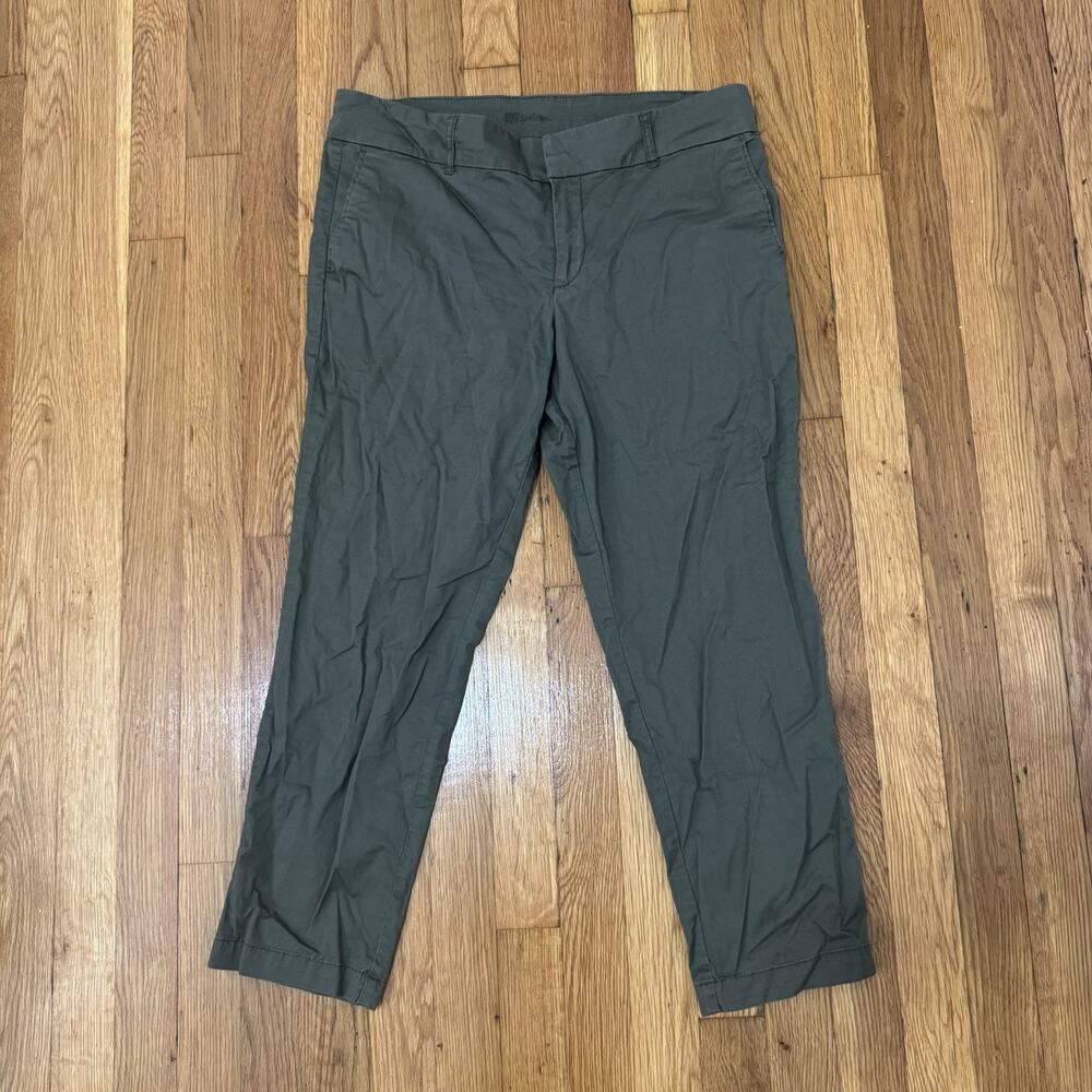KUT from the Kloth Size 10 Crop Trouser green casual pants Casual